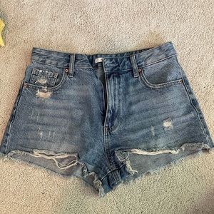 Pacsun high rise festival jean shorts